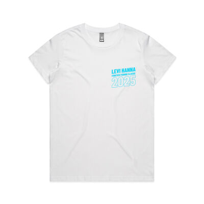 Womens White TShirt FFC 2025 [flatty on back] Thumbnail